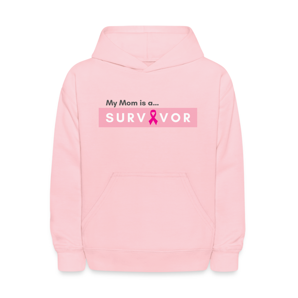 Kids' Breast Cancer Mom Survivor Hoodie - pink