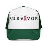 Load image into Gallery viewer, Survivor Trucker Hat — Pink Ribbon Breast Cancer Awareness
