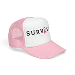 Load image into Gallery viewer, Breast Cancer Survivor Trucker Hat
