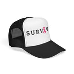 Load image into Gallery viewer, Survivor Trucker Hat — Pink Ribbon Breast Cancer Awareness
