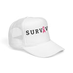 Load image into Gallery viewer, Survivor Trucker Hat — Pink Ribbon Breast Cancer Awareness
