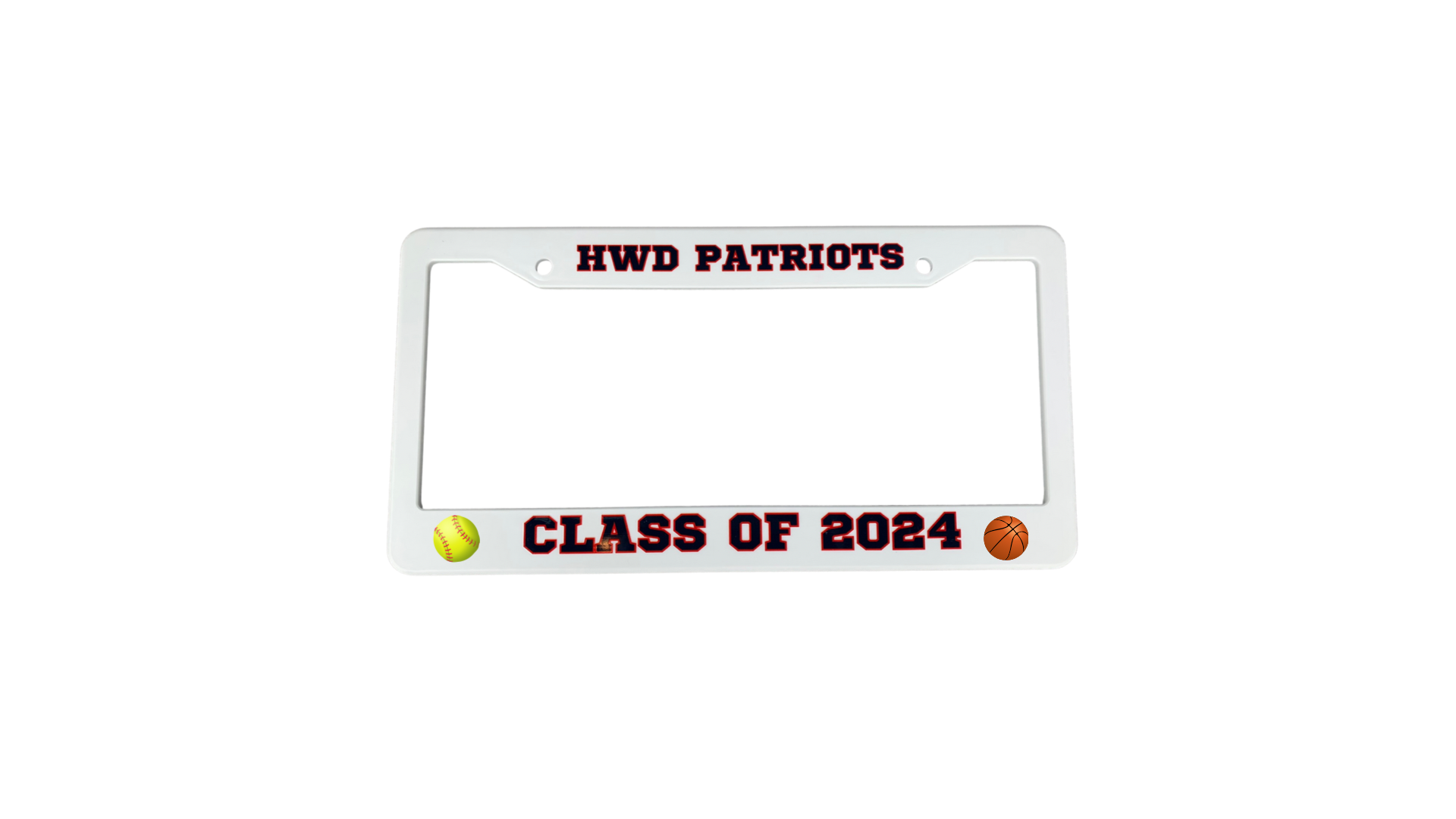 Graduation Year License Plate Sport