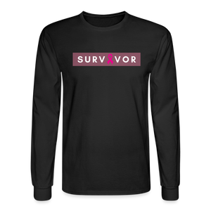 Breast Cancer Survivor LS T-Shirt - black